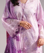 Lavender Dobby A-Line Suit - View 4