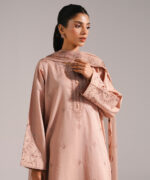 Dark Beige Dobby A-Line Suit - View 3