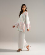 Cotton Satin Drop Shoulder Suit - View 2