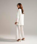 Cotton Satin Drop Shoulder Suit - View 5
