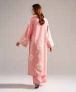 Pink Cotton Satin A-Line Suit - View 4