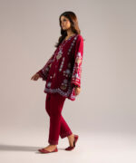 Self Jacquard Straight Suit - View 2