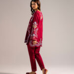 Self Jacquard Straight Suit - View 1