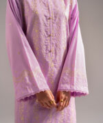 Lilac Cotton Satin A-Line Suit - View 5