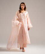 Light Pink Dobby A-Line Suit - View 3