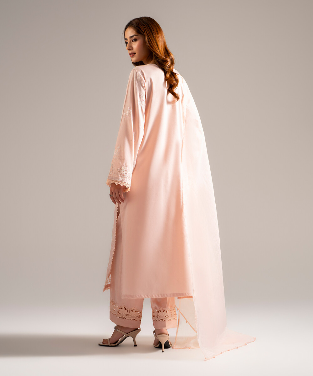 Light Pink Dobby A-Line Suit - View 1 Light Pink Dobby A-Line Suit - View 1
