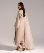 Grey Cotton Satin A-Line Suit - View 4
