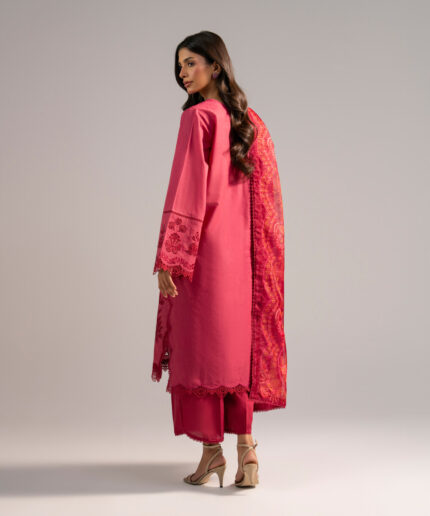 Pink Lawn A-Line Suit - View 1