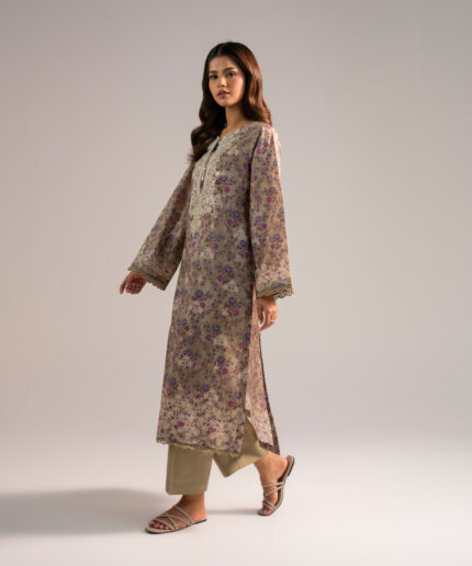 Zari Lawn Straight Suit - View 1