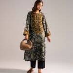 Zari Lawn Straight Suit - View 1