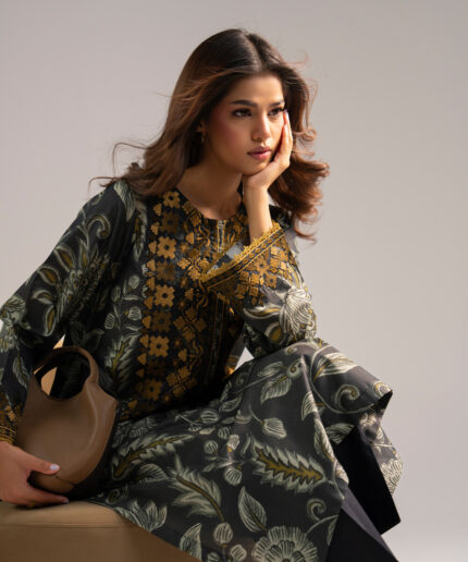 Zari Lawn Straight Suit - View 2
