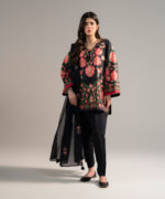 Black Lawn Straight Suit - View 5