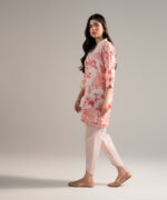 Pink Lawn Straight Shirt Suit - View 4