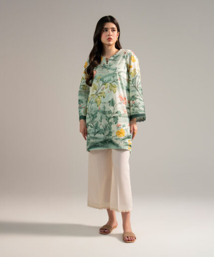 Green Lawn Straight Shirt Suit - View 2
