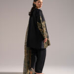 Black Lawn Straight Suit - View 1