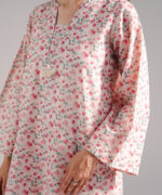Off White Zari Lawn Straight Suit - View 3