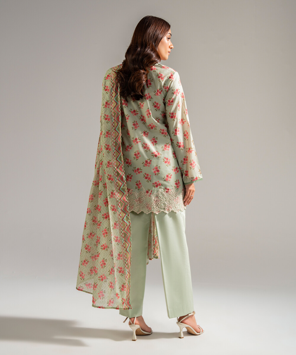 Green Lawn Straight Suit - View 1 Green Lawn Straight Suit - View 1