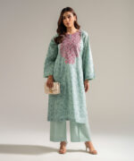 Blue Cambric A-Line Suit - View 2