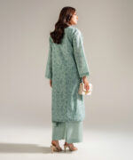 Blue Cambric A-Line Suit - View 3
