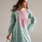 Blue Cambric A-Line Suit - View 1