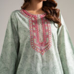 Green Cambric A-Line Suit - View 1
