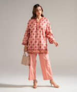 Pink Cambric Straight Suit - View 3