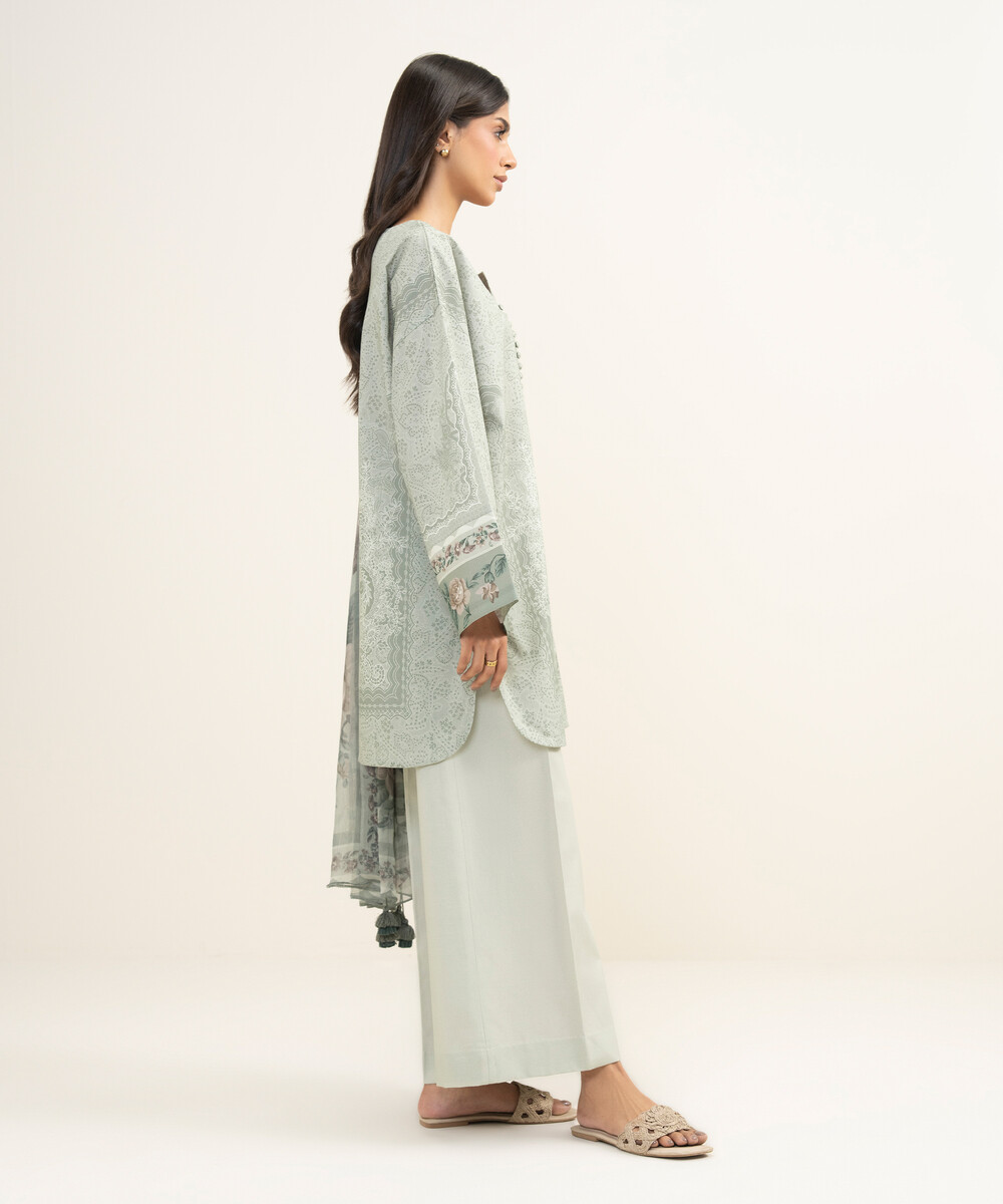 Unstitched 3-Piece Ensemble - View 1 Unstitched 3-Piece Ensemble - View 1