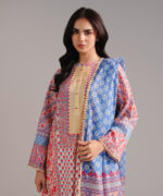 Pale Yellow Lawn A-Line Suit - View 5