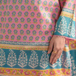 Pink Lawn Straight Suit - View 1