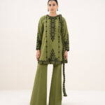 Green Lawn Unstitched Ensemble - View 1