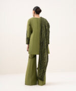 Green Lawn Unstitched Ensemble - View 3