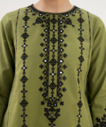 Green Lawn Unstitched Ensemble - View 5