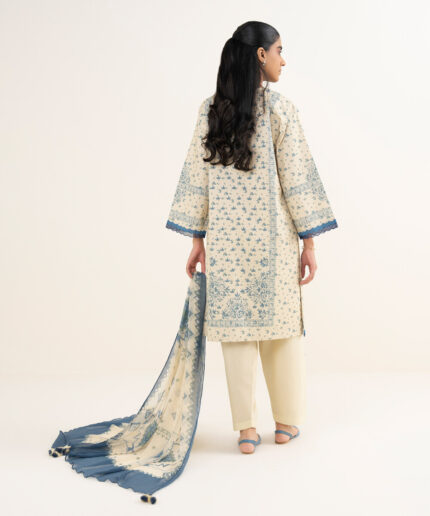 Embroidered Unstitched Ensemble - View 2