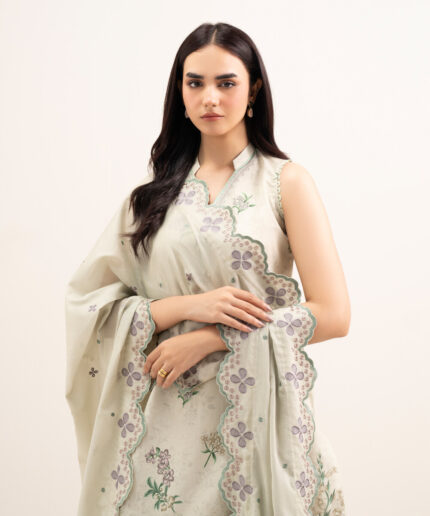 Unstitched 3-Piece Ensemble - View 1