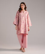 Pink Seersucker Straight Suit - View 5