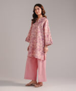 Pink Seersucker Straight Suit - View 1