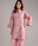 Pink Seersucker Straight Suit - View 2