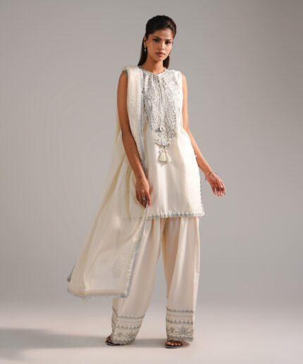 Off White Leno Kara Straight Suit - View 1