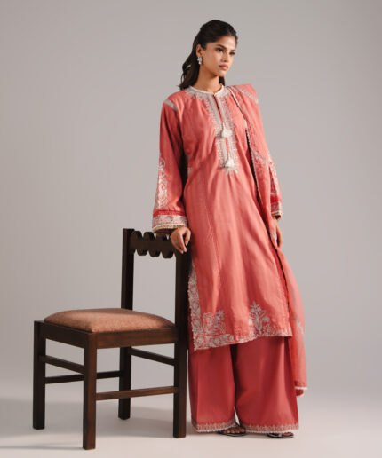 Coral Leno Kara Drop Shoulder Suit - View 2