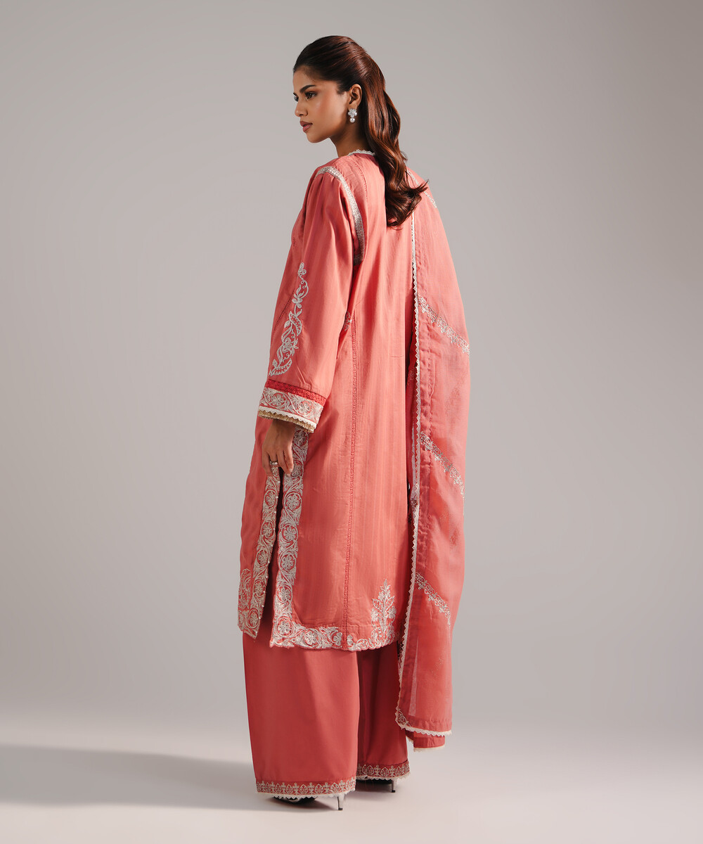 Coral Leno Kara Drop Shoulder Suit - View 1 Coral Leno Kara Drop Shoulder Suit - View 1