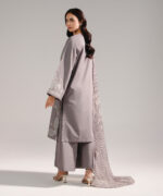 Grey Dobby Straight Suit - View 5