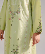 Green Dobby Straight Suit - View 2