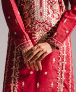 Maroon Fancy Cotton A-Line Suit - View 5