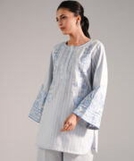 Grey Leno Kara Straight Shirt Suit - View 5