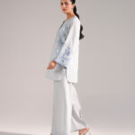Grey Leno Kara Straight Shirt Suit - View 1