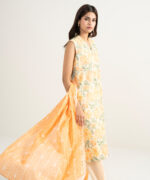 Peach Straight Cambric Suit - View 1