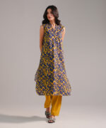 Mustard Cambric Straight Suit - View 4