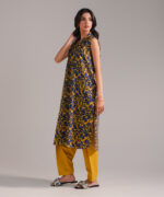Mustard Cambric Straight Suit - View 5