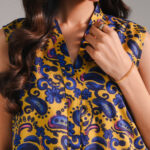 Mustard Cambric Straight Suit - View 1