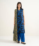 Blue Straight Cambric Suit - View 4